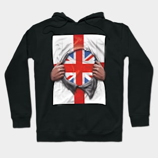 English Flag English Flag Ripped - Gift for British From English Hoodie